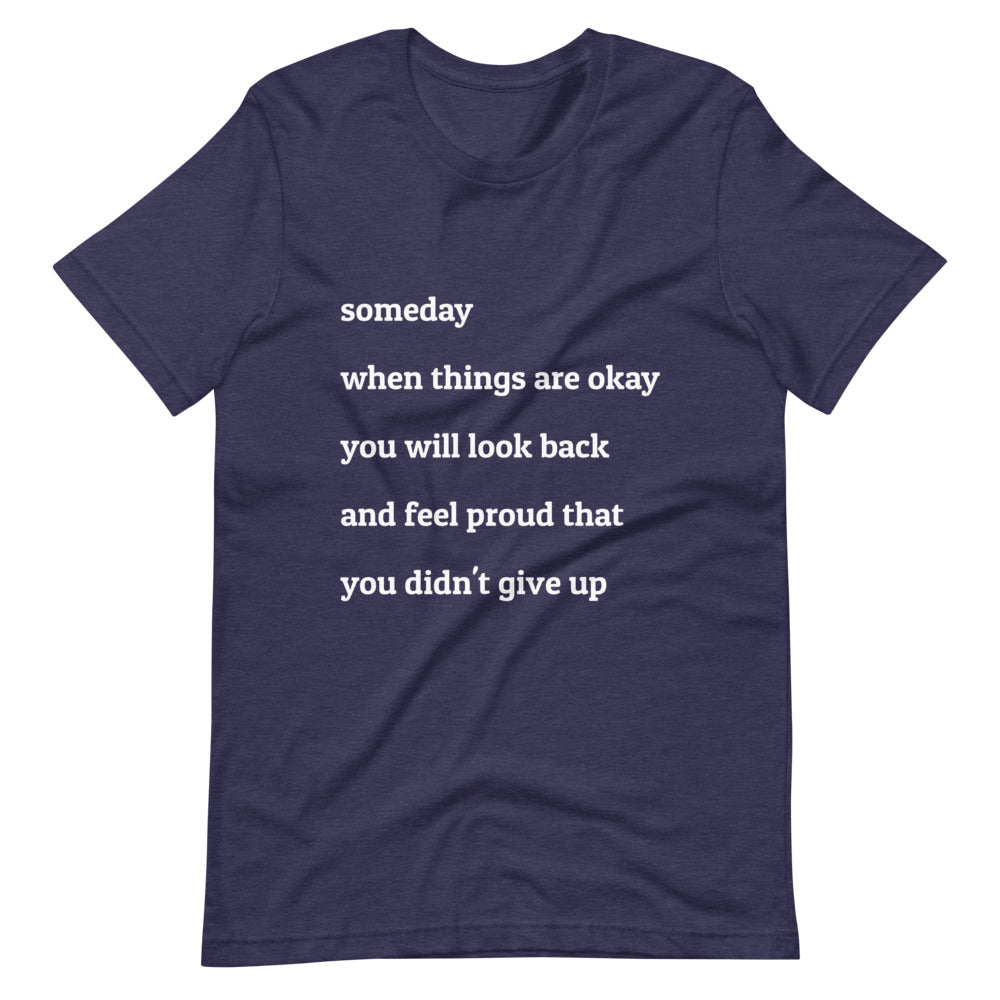 T-shirt for women , Someday